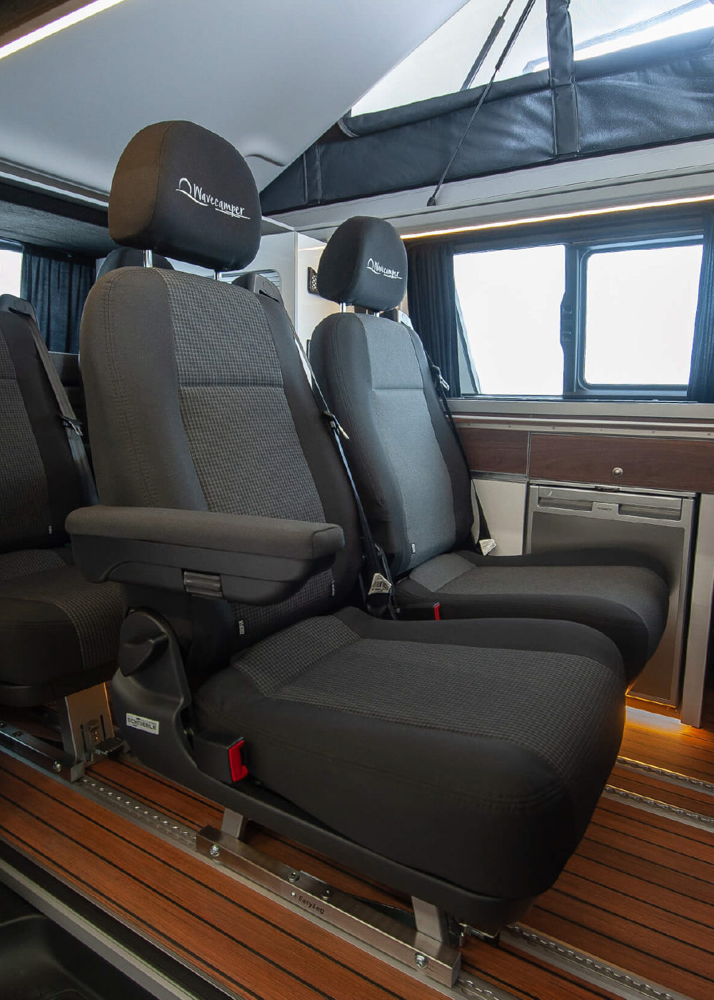 sitze in einem Transporter