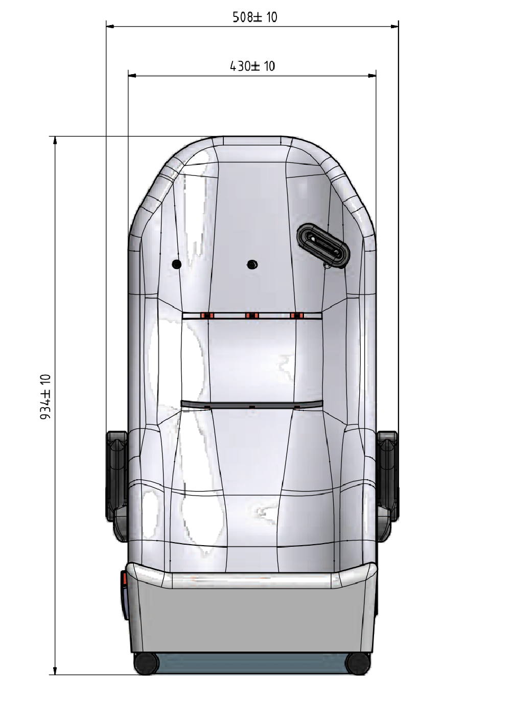linea sitztechnische Zeichnung